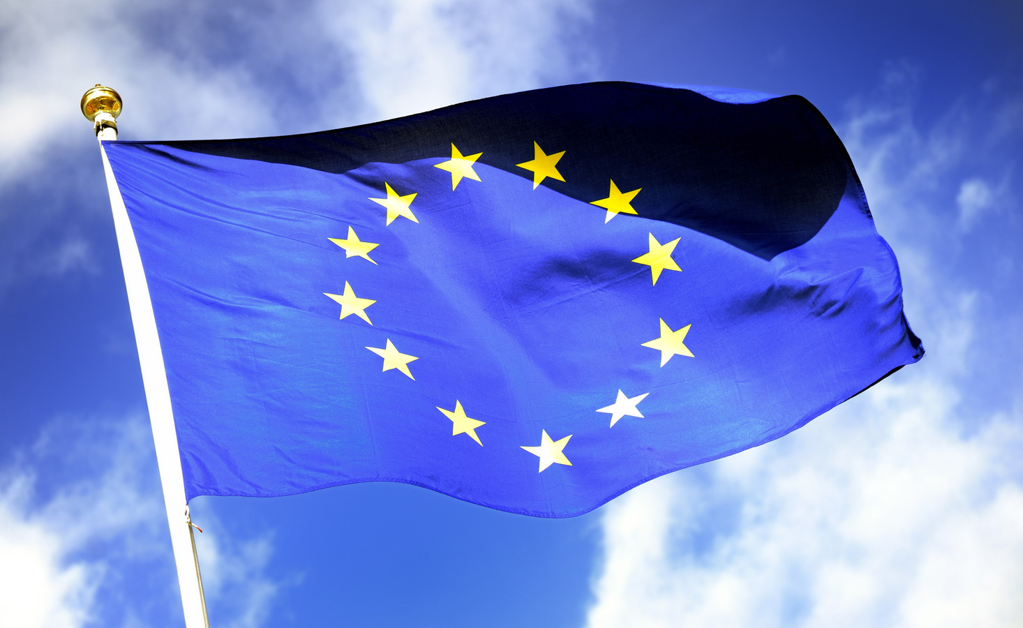 De vlag van de Europese Unie.