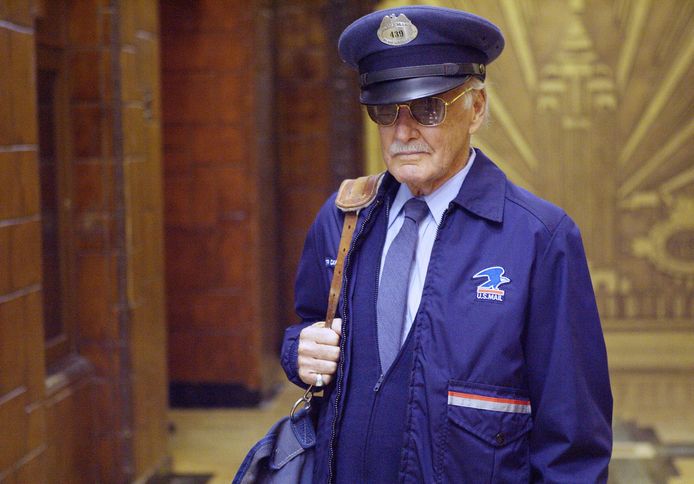Stan Lee als postbode in ‘The Fantastic Four’.
