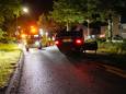 Auto op zijn kop op de Weg door de Rijpel in Helmond.