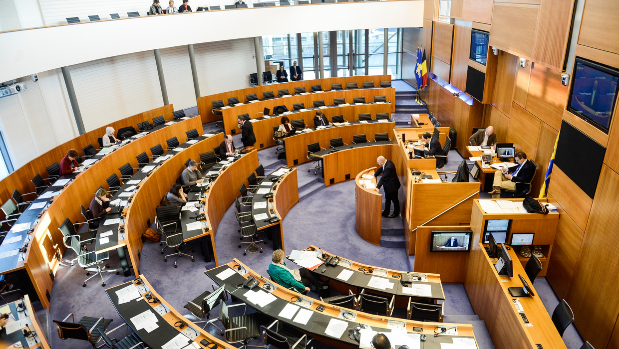Parlement Franse Gemeenschap Neemt Deel Ambtenaren Senaat Over De Morgen