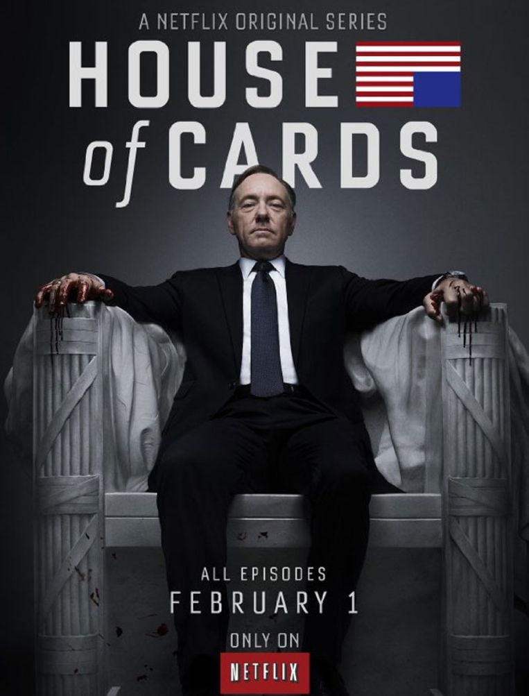 House of Cards is één van de paar eigen series die Netflix aanbiedt. Beeld Netflix