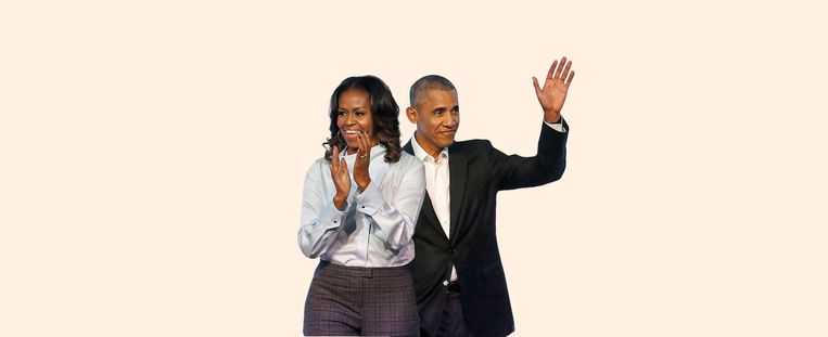 Michelle en Barack Obama. Beeld AP