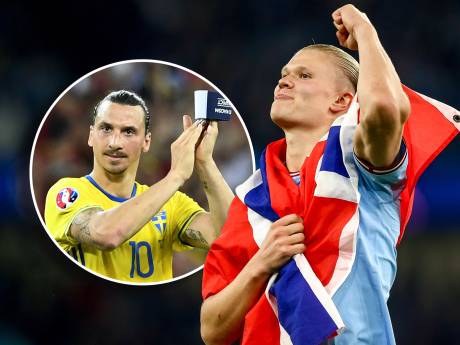 Erling Haaland neemt in Istanboel de mantel over van idool Zlatan Ibrahimovic: ‘Ik zit uitstekend in mijn vel’