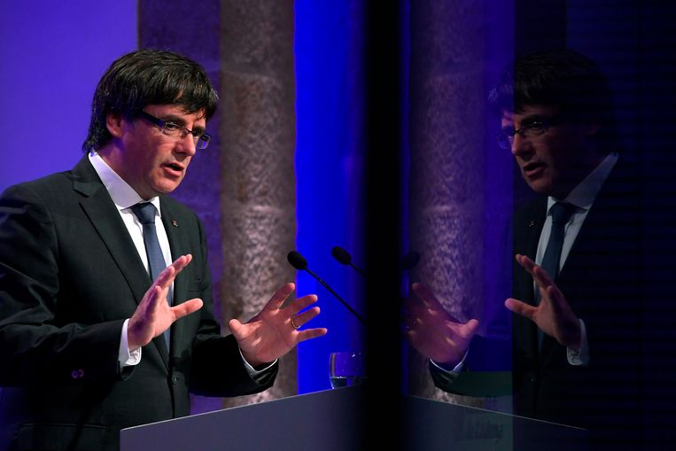 Carles Puigdemont. Beeld AFP