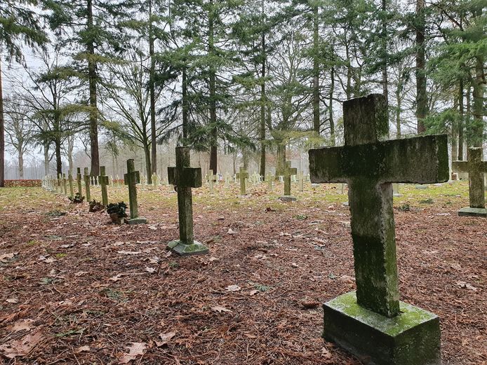 De begraafplaats op Merksplas Kolonie.