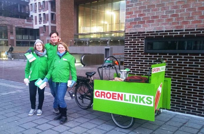 Campagne voeren op verkiezingsdag.