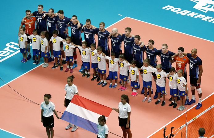 Nederland voor het duel met Egypte.