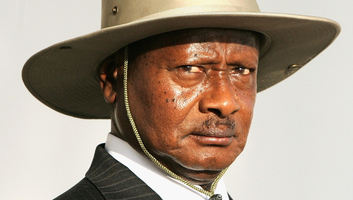 Yoweri Kaguta Museveni, president van Oeganda sinds januari 1986. Beeld GAMMA / RBP PRESS