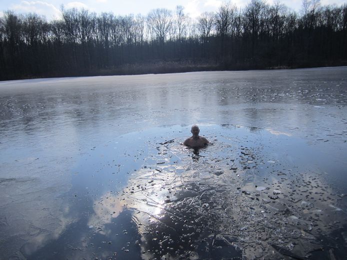 Schaatsen op 't Hoefsven in Waalwijk. Doe maar niet, zegt Ben van der Velden.