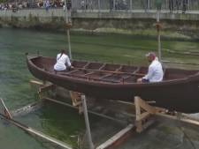 Un bateau en chocolat entame son tout premier voyage