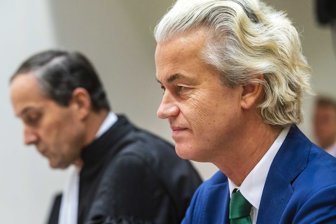 Wilders in de rechtbank.