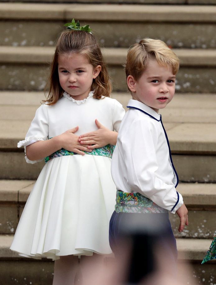 Prins George en prinses Charlotte zijn bruidskinderen van dienst.