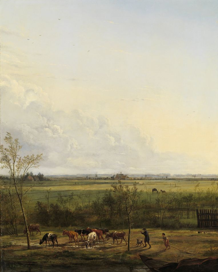 De weilanden bij ’s-Graveland, in 1817 geschilderd door Pieter Gerardus van Os. Collectie Rijksmuseum Beeld Pieter Gerardus van Os / collectie Rijksmuseum