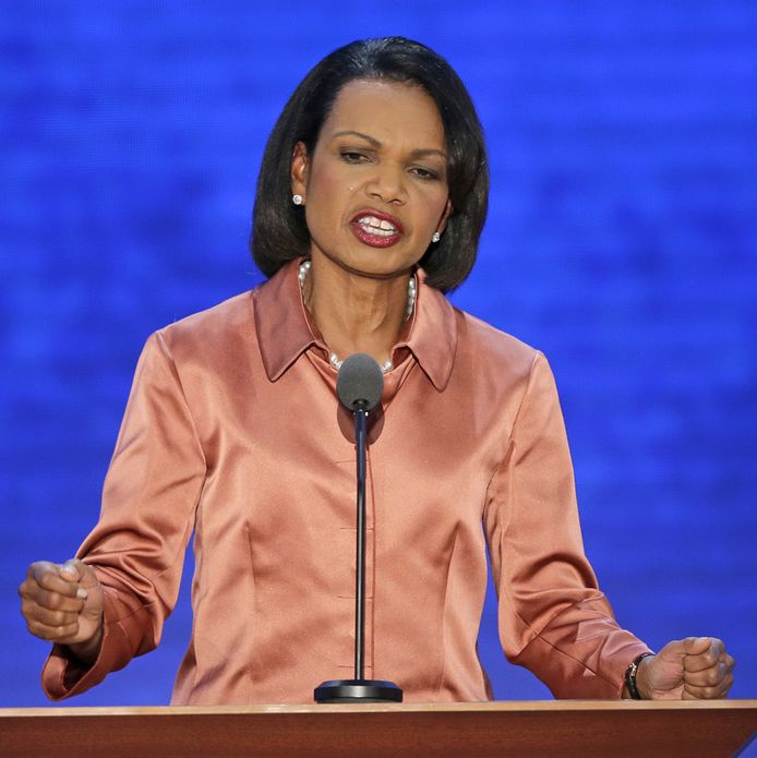 Condoleezza Rice, de voormalige VS-minister van Buitenlandse Zaken