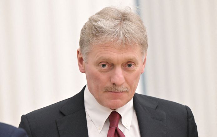 De woordvoerder van het Kremlin Dmitri Peskov.