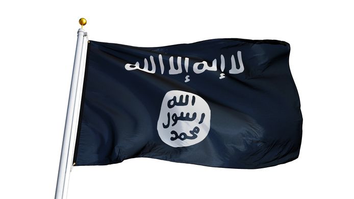 Le drapeau de l’État islamique.