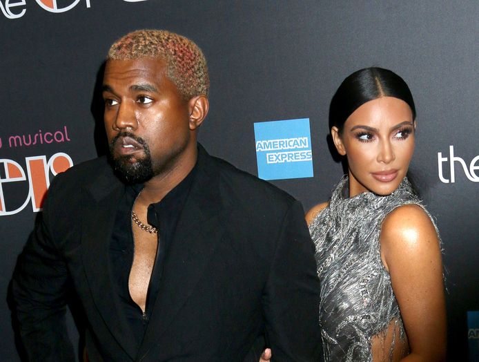 Kim Kardashian en haar man Kanye West.