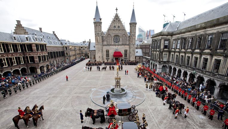 Het Binnenhof met Prinsjesdag. Beeld EPA