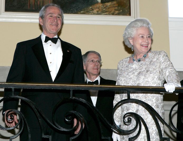 Avec George W. Bush (Washington, 8 mai 2007)