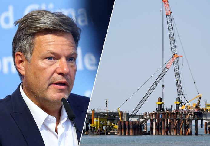 Duits minister van Economie Robert Habeck heeft dinsdag de plannen voor de eerste LNG-terminals in Duitsland voorgesteld.