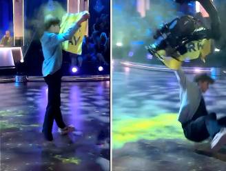 KIJK. Cameraman smakt activist omver wanneer die finale van Zweedse dansshow wil verstoren