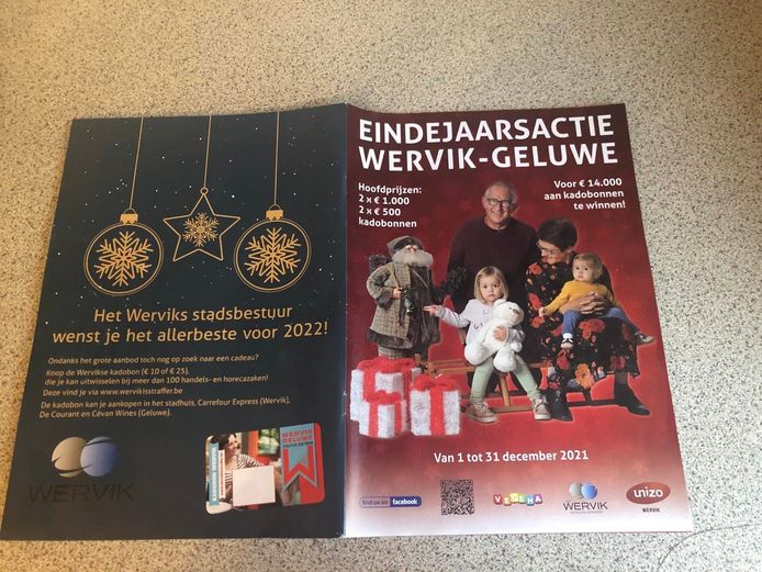 het magazine van de eindejaarsactie verscheen op 9.000 exemplaren en wordt bedeeld in alle bussen van Wervik, Geluwe en Kruiseke.