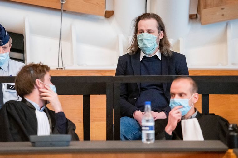 Steve Bakelmans tijdens zijn proces Beeld BELGA