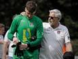 OJC-trainer Willem Leushuis won met zijn ploeg van UDI'19, maar greep naast de periodetitel door ongunstige uitslagen op de andere velden.
