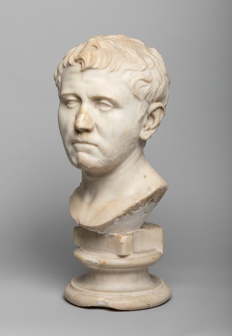 De betreffende tweeduizend jaar oude Romeinse buste, door kunsthandelaar Laura Young aangeschaft voor 35 dollar. Beeld AP