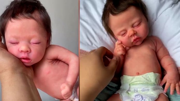 scherp Absurd wijsvinger Britse maakt levensechte babypoppen en helpt zo ook ouders van  sterrenkindjes | Het leukste van het web | hln.be