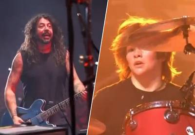16-jarige zoon van Foo Fighters-drummer Taylor Hawkins zorgt voor emotioneel moment op tribuutconcert