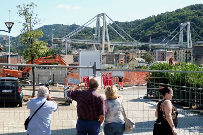 De Morandibrug is in augustus 2018 in de Italiaanse havenstad ingestort.