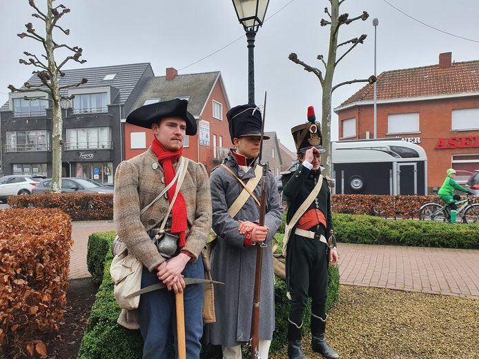 De herdenking van de Slag bij Hoogstraten in Minderhout onder leiding van Ron Van Dyck.