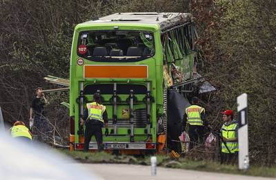Mysterie: 3 passagiers spoorloos na busongeval in Leipzig