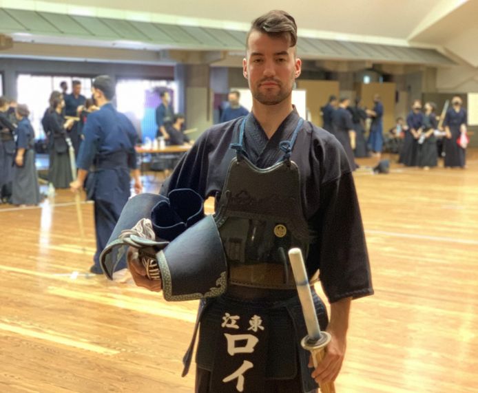 Ivo van Roij onlangs tijdens een toernooi in Tokio, waar hij momenteel woont en werkt.