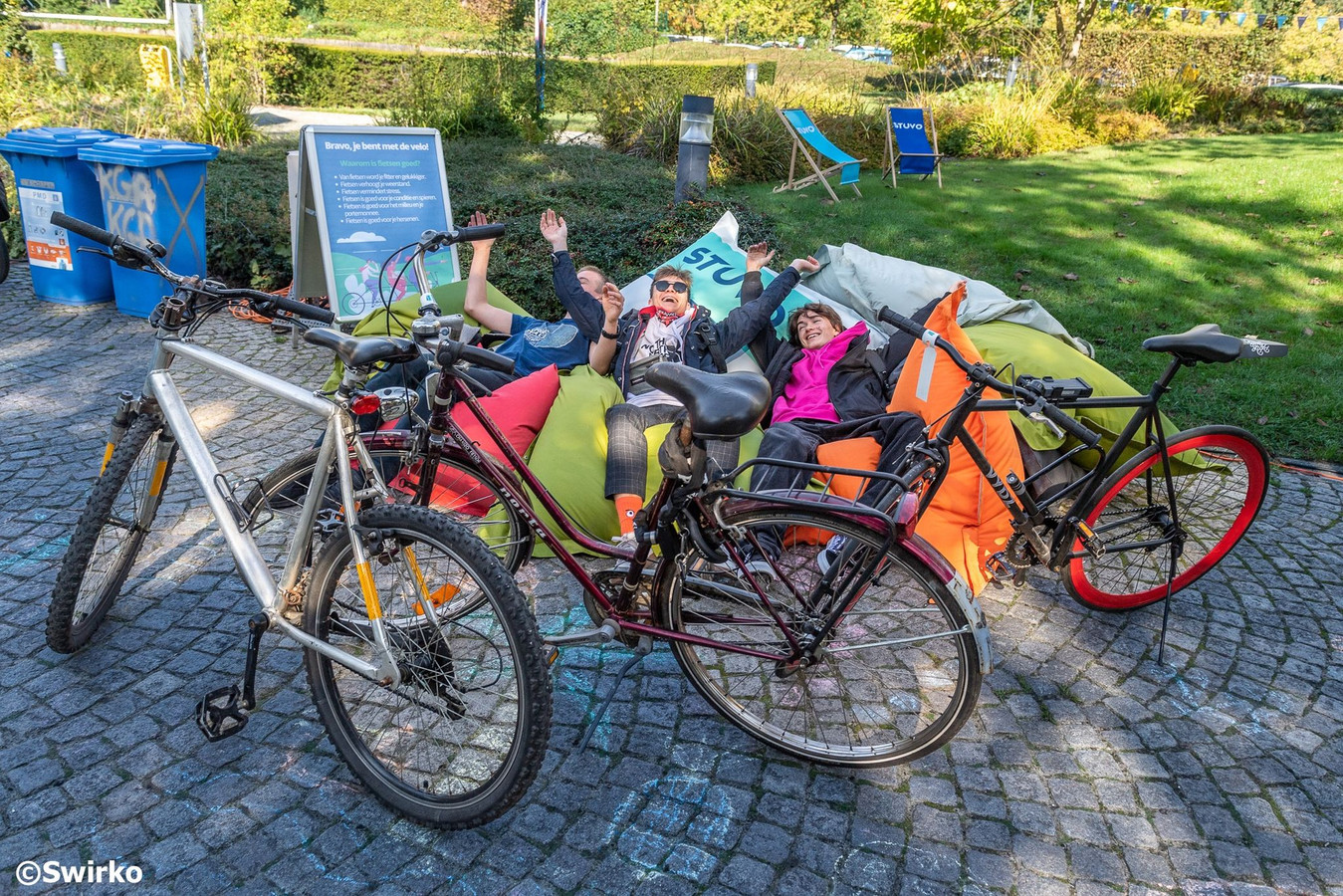 Week van de mobiliteit en de doe het zelver gratis smoothies voor