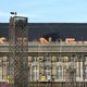 Gigantische graffiti op dak Prinsbisschoppelijk Paleis Luik