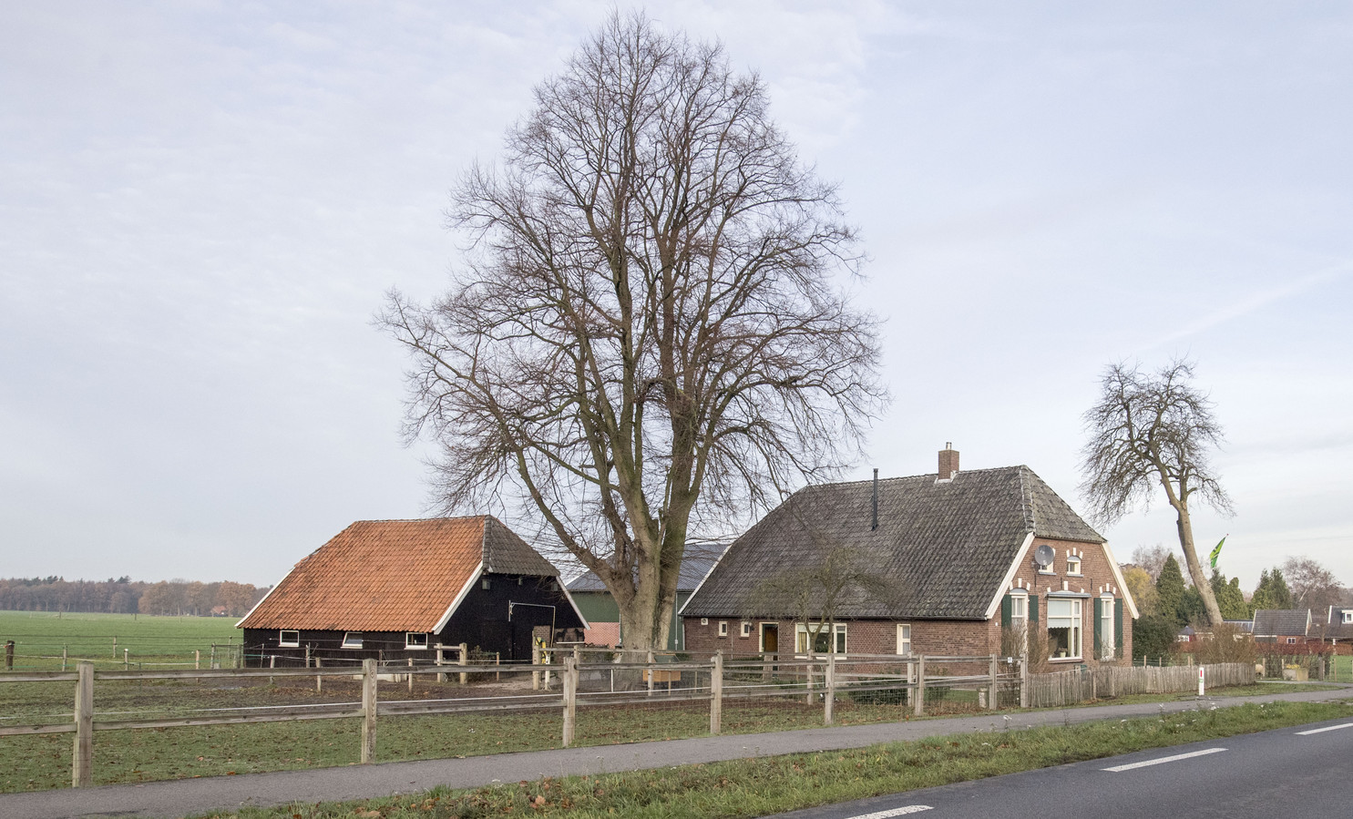 Diepenheimseweg 29, waar in eerste instantie plannen waren voor vestiging van een mega-varkenshouderij.