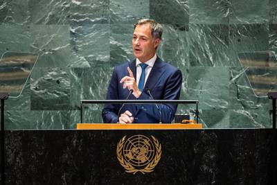 De Croo warns world leaders during his final UN speech: “Human dignity and the rule of law are losing ground all over the world”