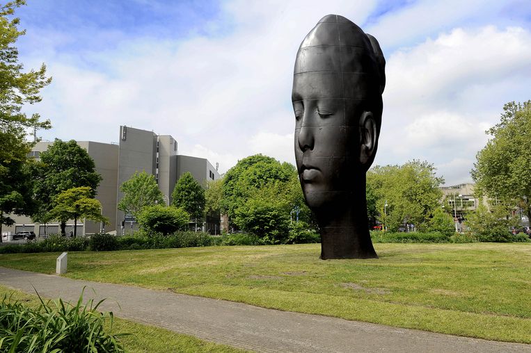 Een kunstwerk van de Spaanse beeldhouwer Jaume Plensa Beeld anp