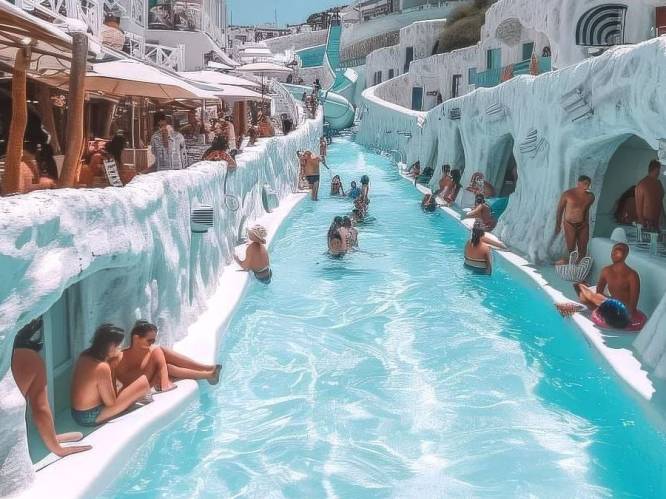 Iedereen wil naar dit waanzinnige Griekse zwembadpaleis. Een probleem: het bestaat niet
