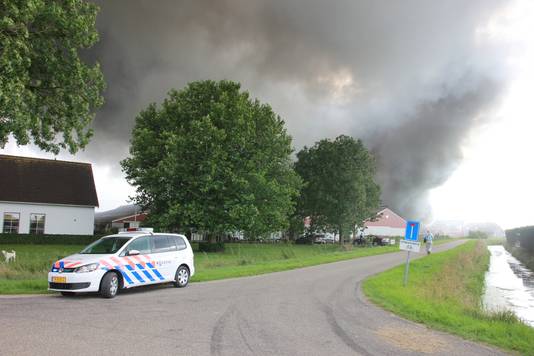 Grote brand in Erichem.