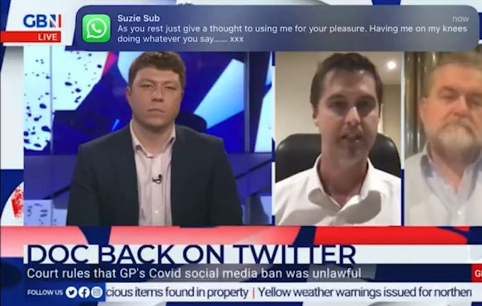 Le Docteur White était invité à réagir sur GB News