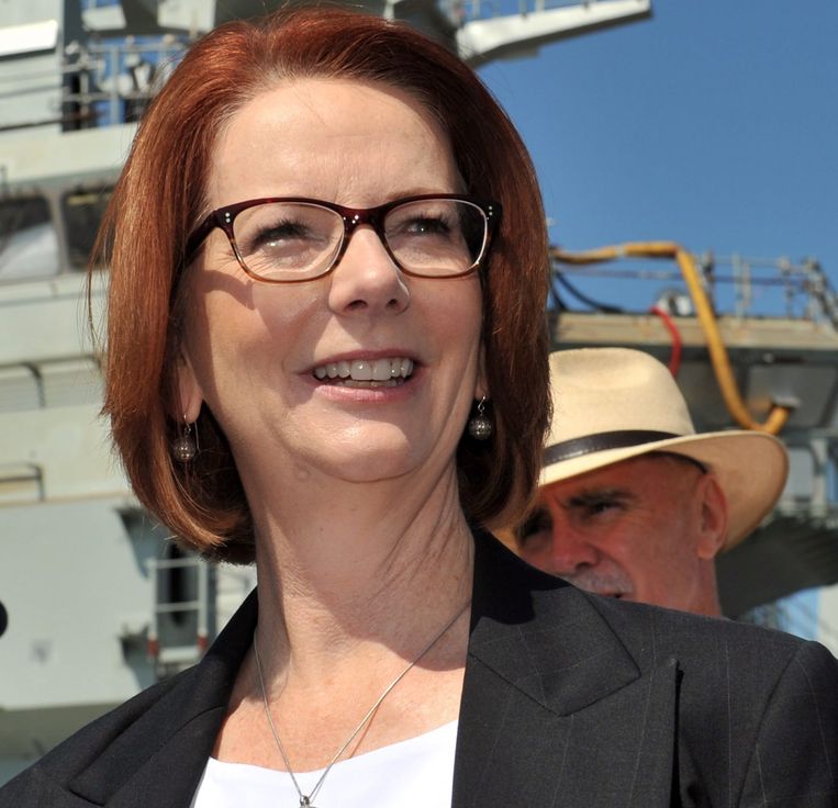 Julian Gillard was de eerste vrouwelijke premier van Australië. Beeld EPA