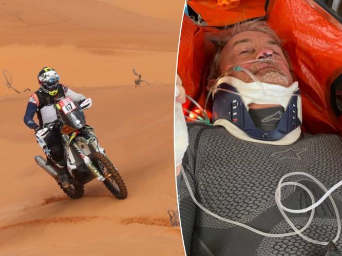 Motorrijder Roelants (60) komt ten val in Dakar en wordt afgevoerd naar ziekenhuis: “Toestand is stabiel”