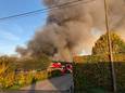 De brand ging gepaard met veel rookontwikkeling