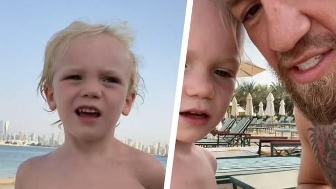 Bizarre peptalk van Conor McGregor aan zoontje (3) zorgt voor ophef: ‘Sla hem op z’n gezicht’