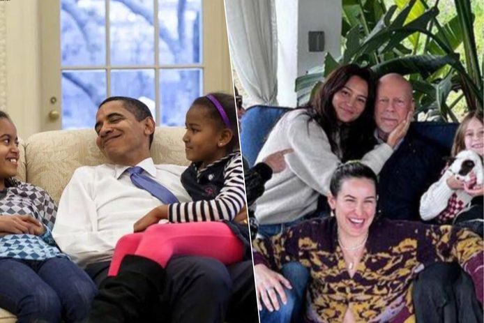 Bruce Willis genoot van familiebijeenkomst en Obama vertoefde met zijn gezin in de zetel