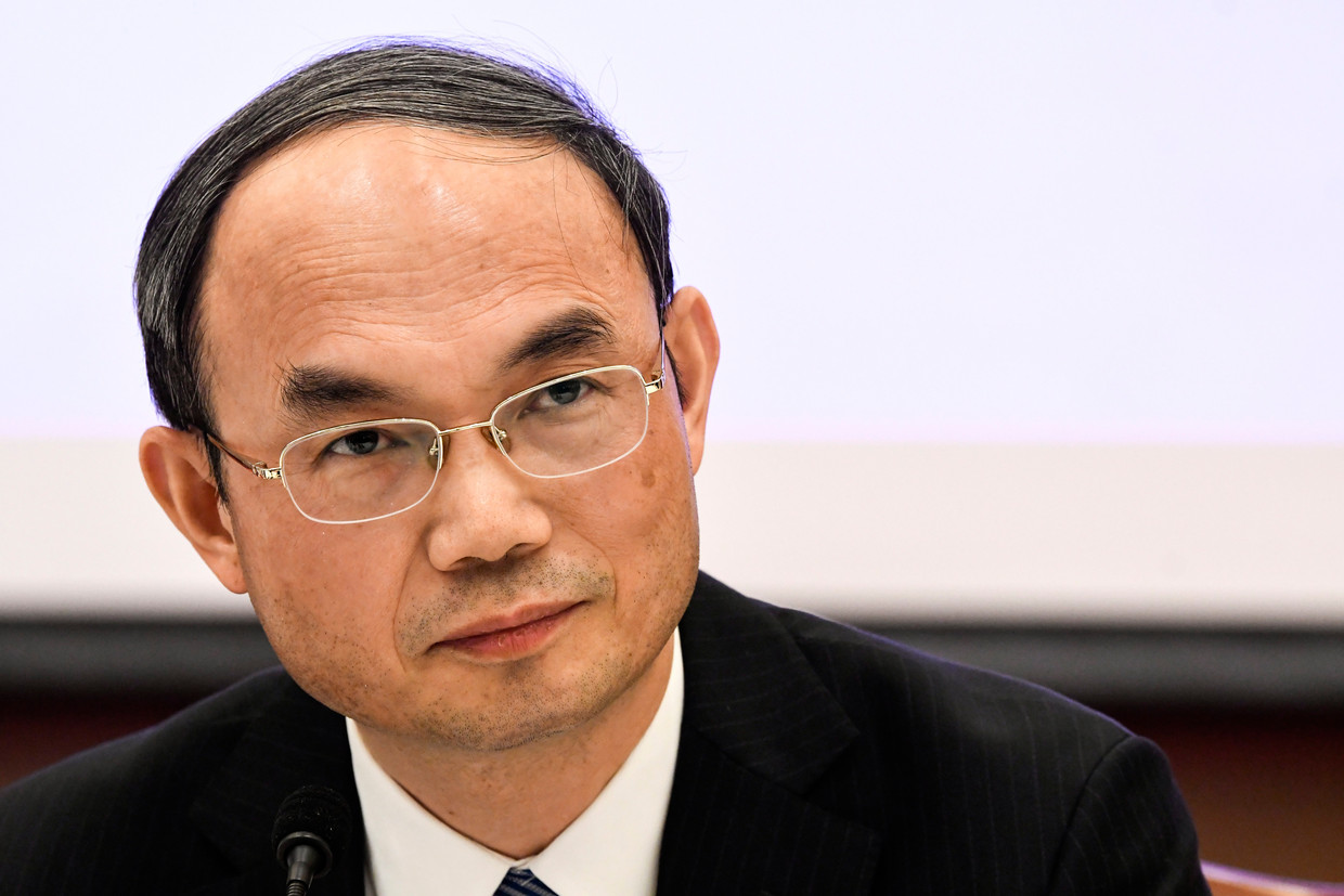 Cao Zhongming, ambassadeur van China in België Beeld Photo News