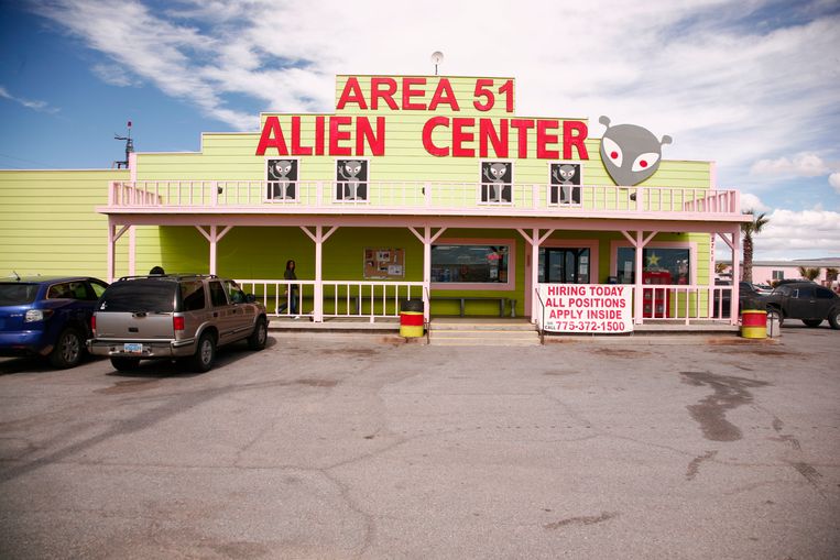 Het toeristencentrum bij Area 51.  Beeld EPA
